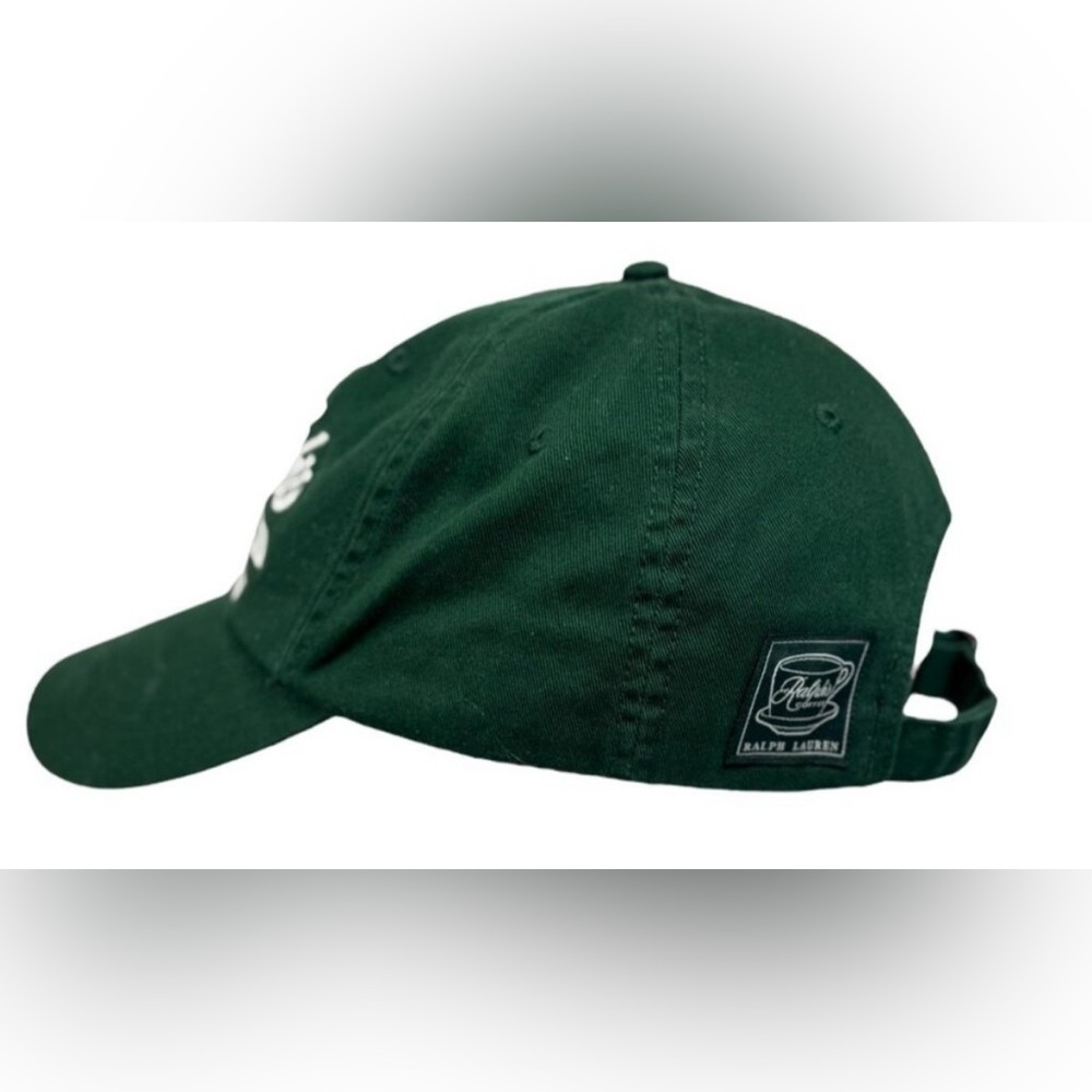 Polo Ralph Lauren Ralph's Coffee New York NYC Baseball Hat Cap Green - Picture 2 of 4